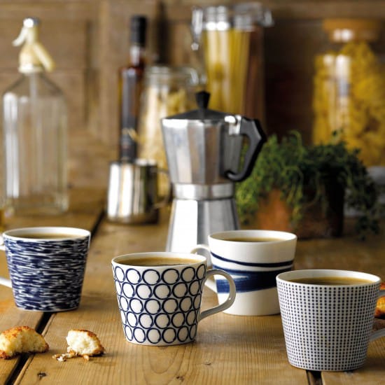 Pacific beker blauw 6-delig, klein Royal Doulton