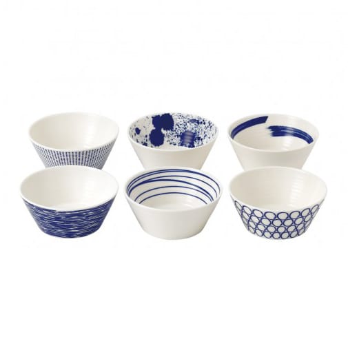 Pacific schaal blauw 6-delig - 16 cm - Royal Doulton