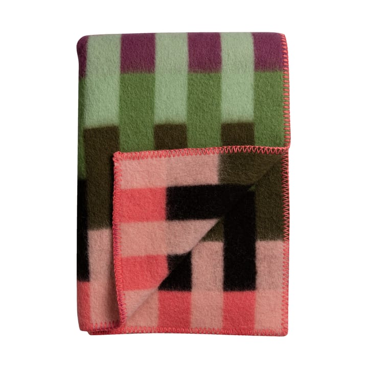Åsmund bold deken 135x200 cm, Pink-green Røros Tweed