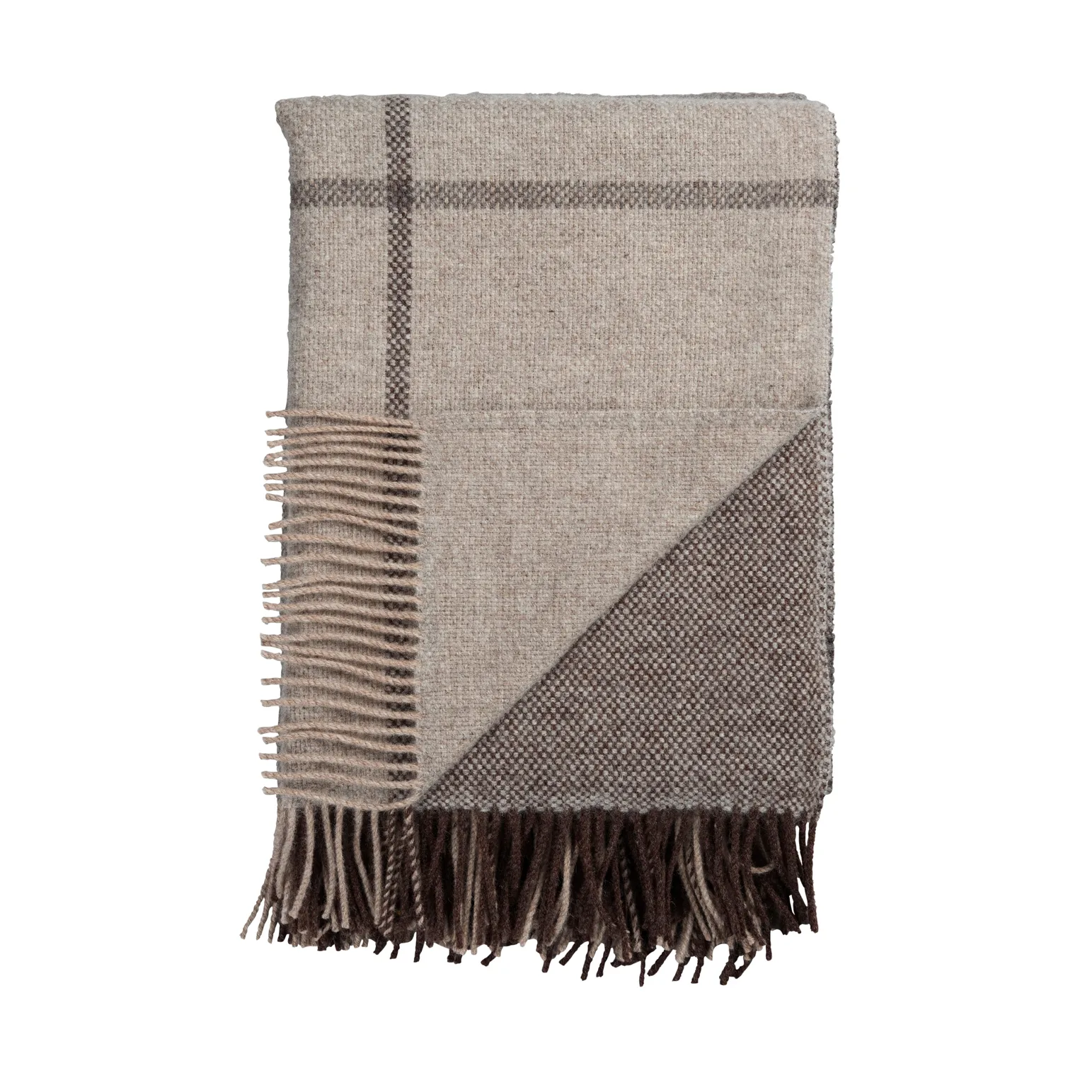 Filos deken 145x220 cm, Grey Røros Tweed