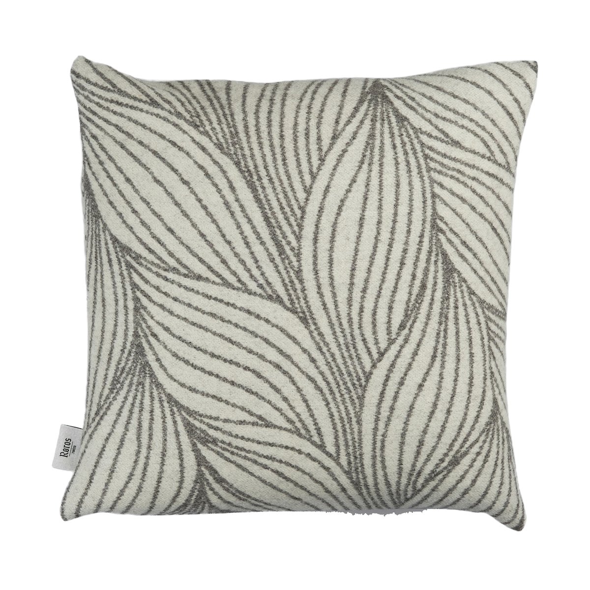 Roros Tweed Flette kussen 50x50 cm Natural | Scandinavisch Interieur | Kussens | Grijs