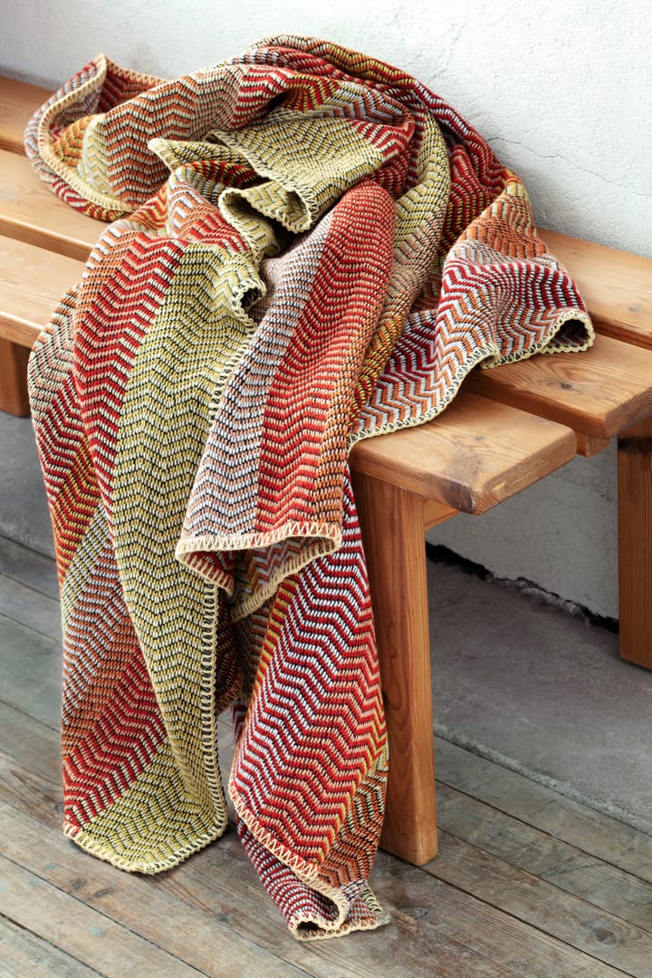 Fri deken 150x200 cm, Summer red Røros Tweed