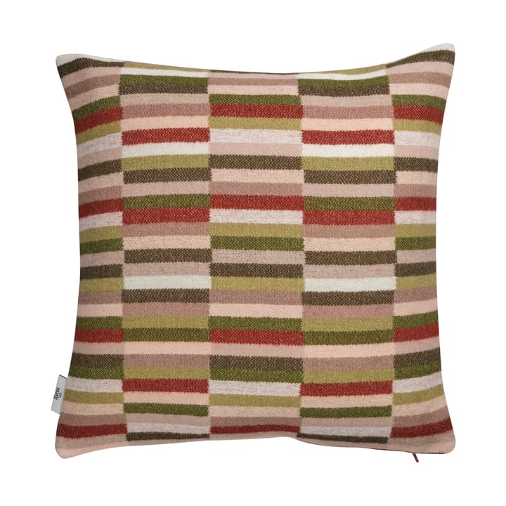 Ida kussen 50x50 cm - Olive burgundy - Røros Tweed