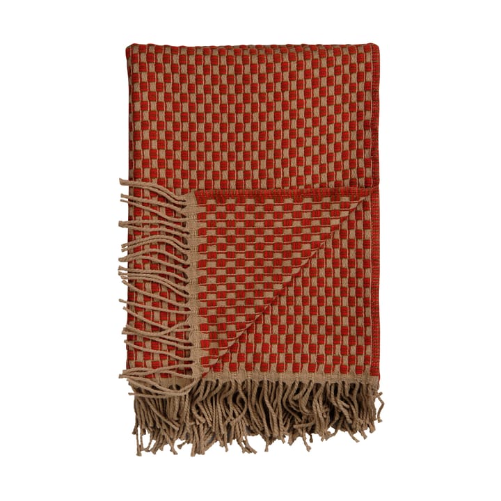 Isak deken 150x210 cm, Red sumac Røros Tweed