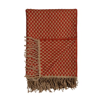 Isak deken 150x210 cm - Red sumac - Røros Tweed