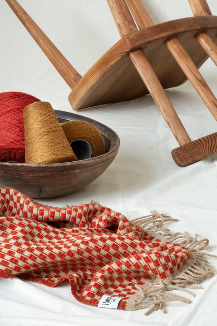 Isak deken 150x210 cm, Red sumac Røros Tweed