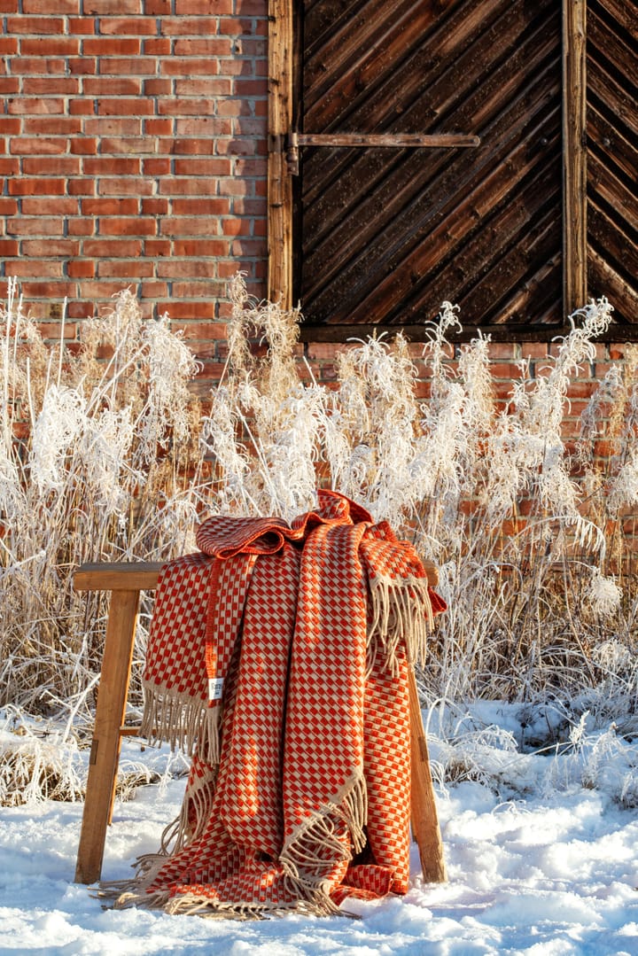 Isak deken 150x210 cm - Red sumac - Røros Tweed