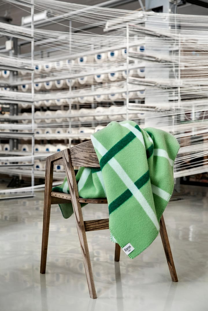 Knut deken 135x200 cm, Field green Røros Tweed