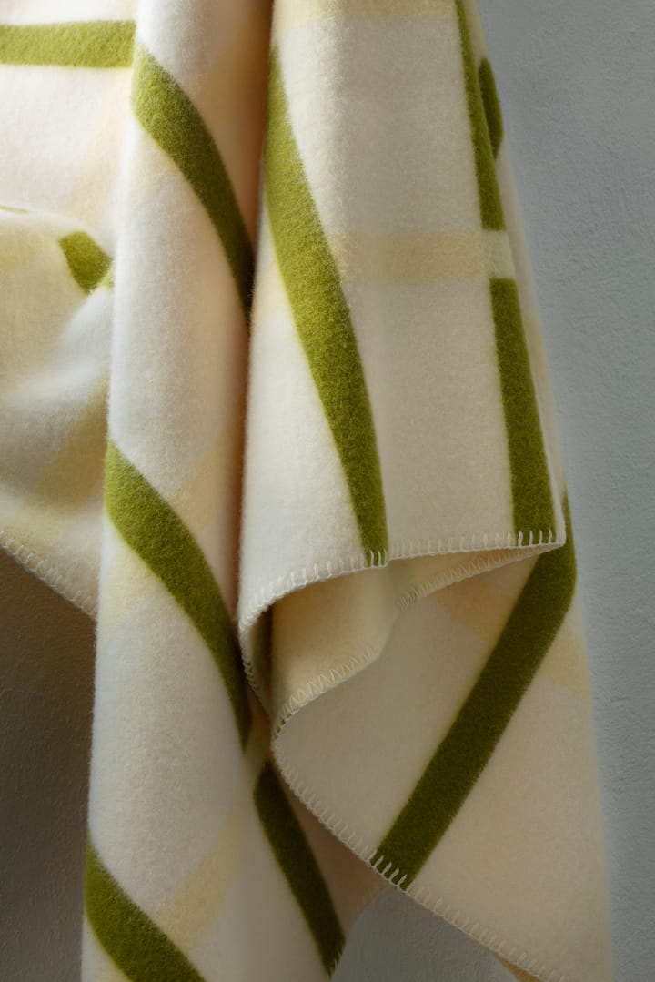 Knut deken 135x200 cm, Lime Røros Tweed