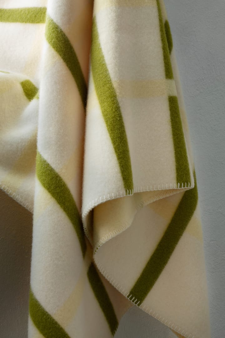 Knut deken 135x200 cm - Lime - Røros Tweed