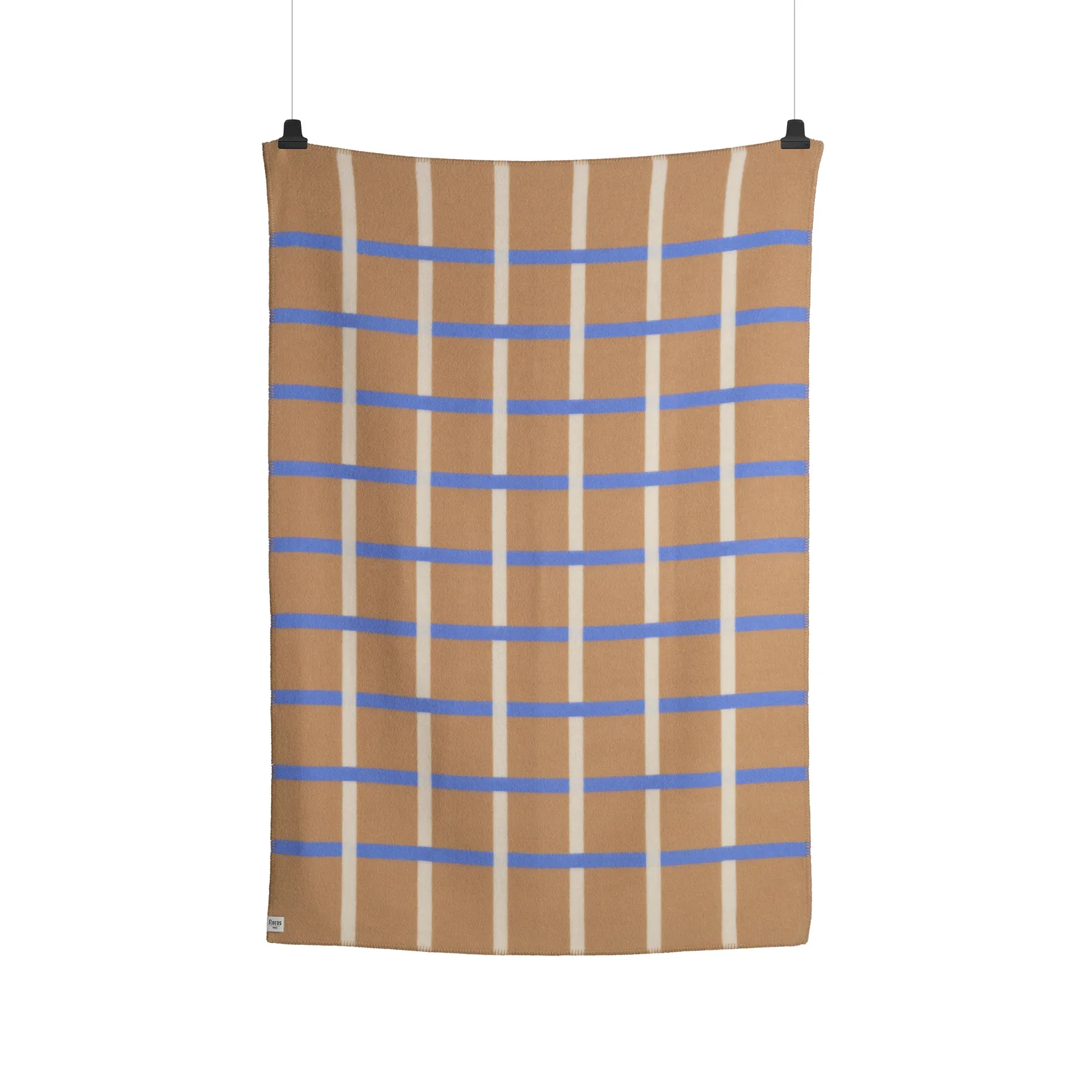 Knut deken 135x200 cm, Taupe Røros Tweed