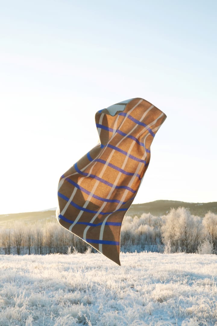 Knut deken 135x200 cm, Taupe Røros Tweed