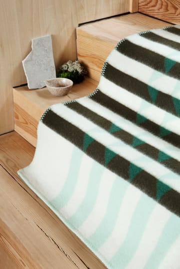 Kvam deken 135x200 cm - Green - Røros Tweed