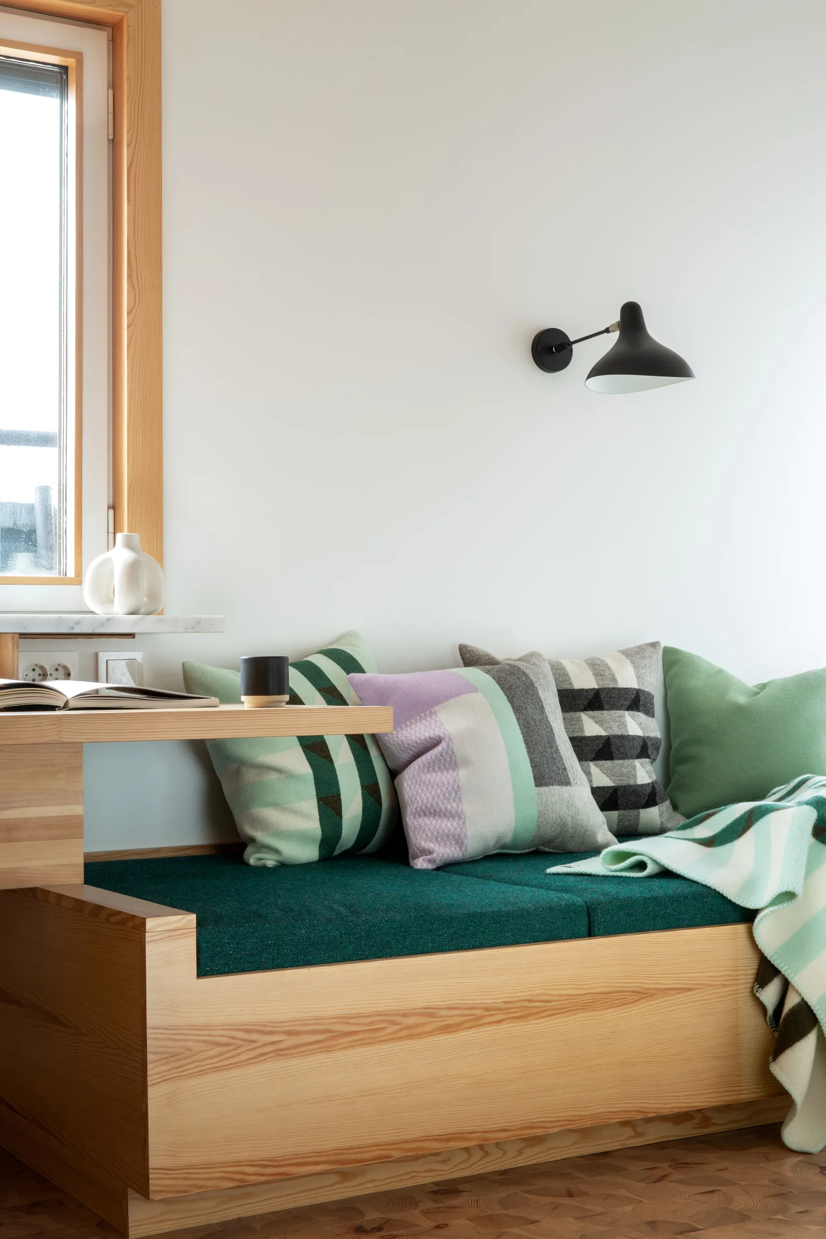 Kvam deken 135x200 cm, Green Røros Tweed