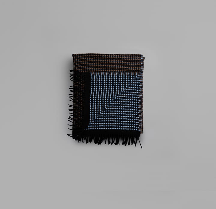 Lofoten deken 150x210 cm, Blue-mule Røros Tweed