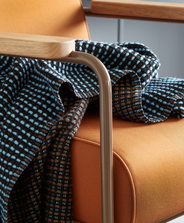 Lofoten deken 150x210 cm, Blue-mule Røros Tweed