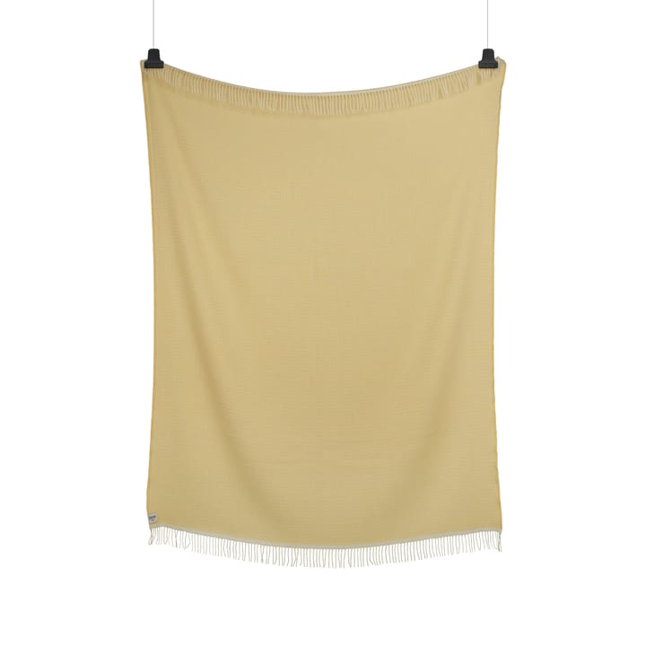 Mello deken 150x210 cm, Lemon yellow Røros Tweed