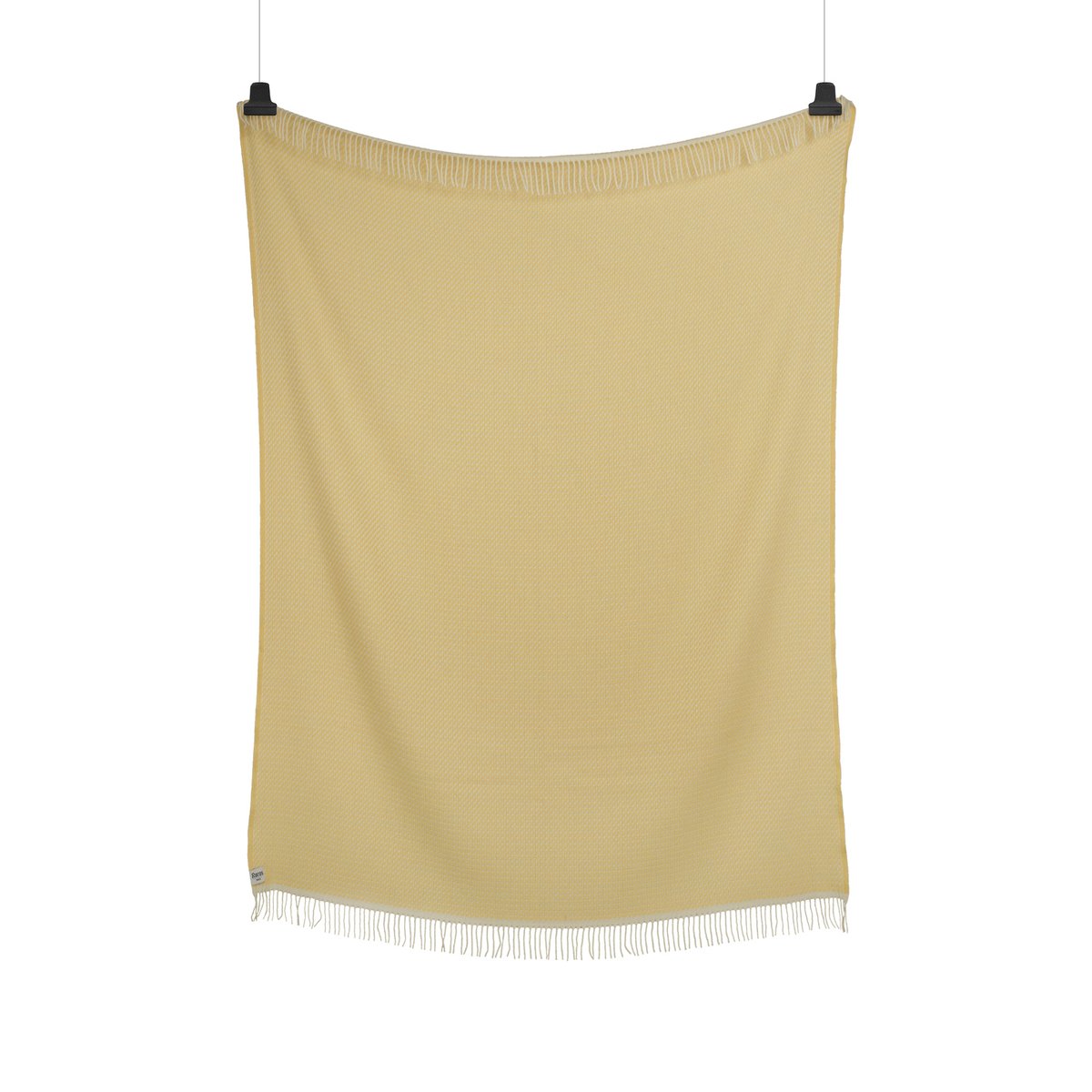 Roros Tweed Mello deken 150x210 cm Lemon yellow | Scandinavisch Interieur | Wollen dekens & spreien | Geel