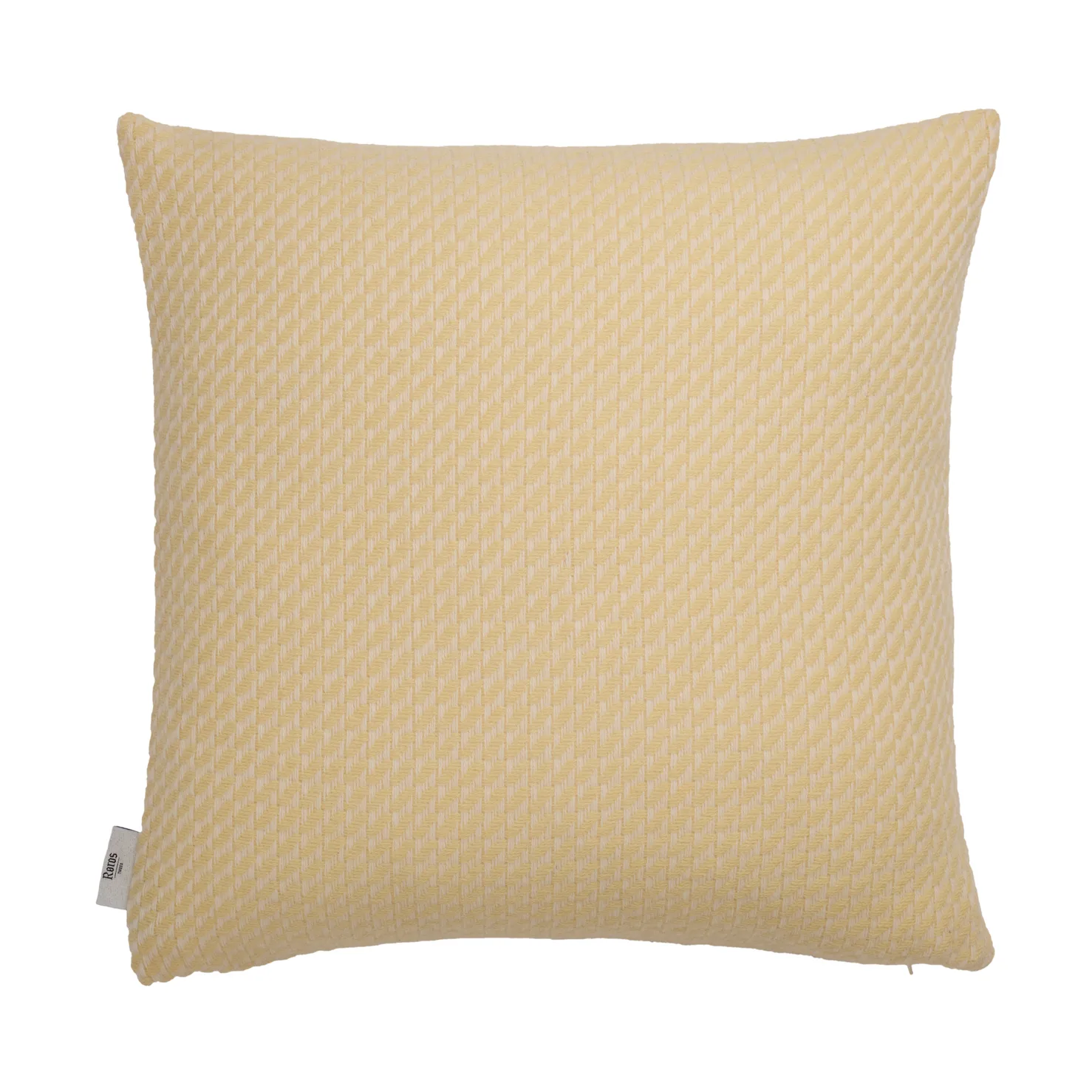 Mello kussen 50x50 cm, Lemon yellow Røros Tweed
