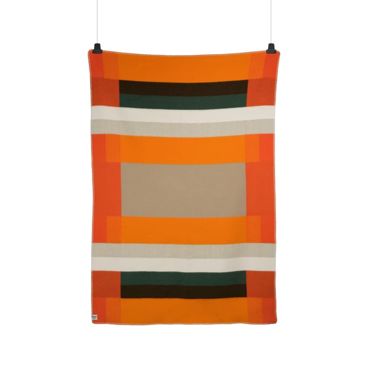 Mikkel deken 135x200 cm - Orange - Røros Tweed