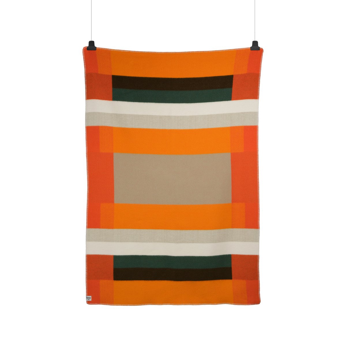 Roros Tweed Mikkel deken 135x200 cm Orange | Scandinavisch Interieur | Wollen dekens & spreien | Oranje