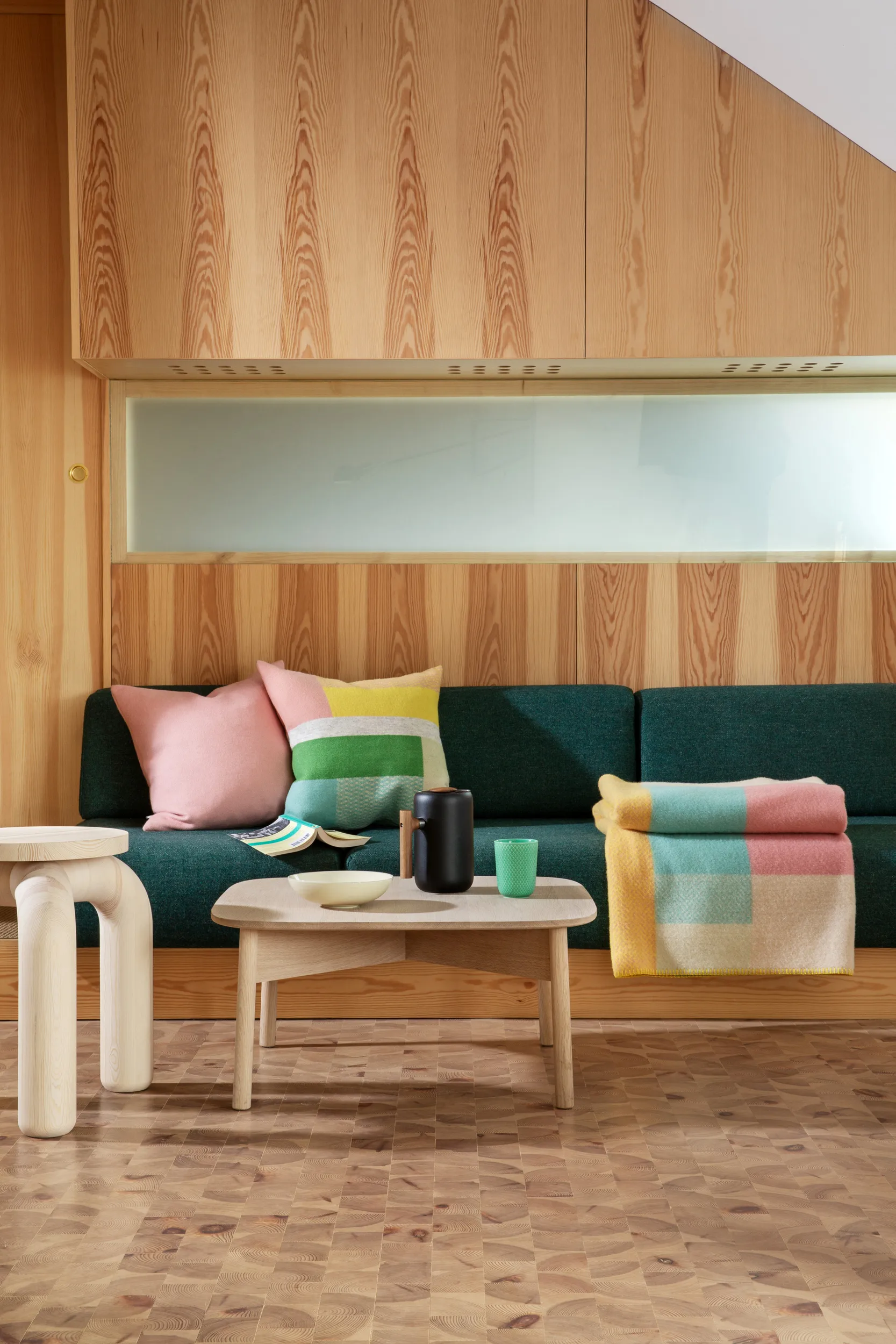 Mikkel deken 135x200 cm, Pastel Røros Tweed