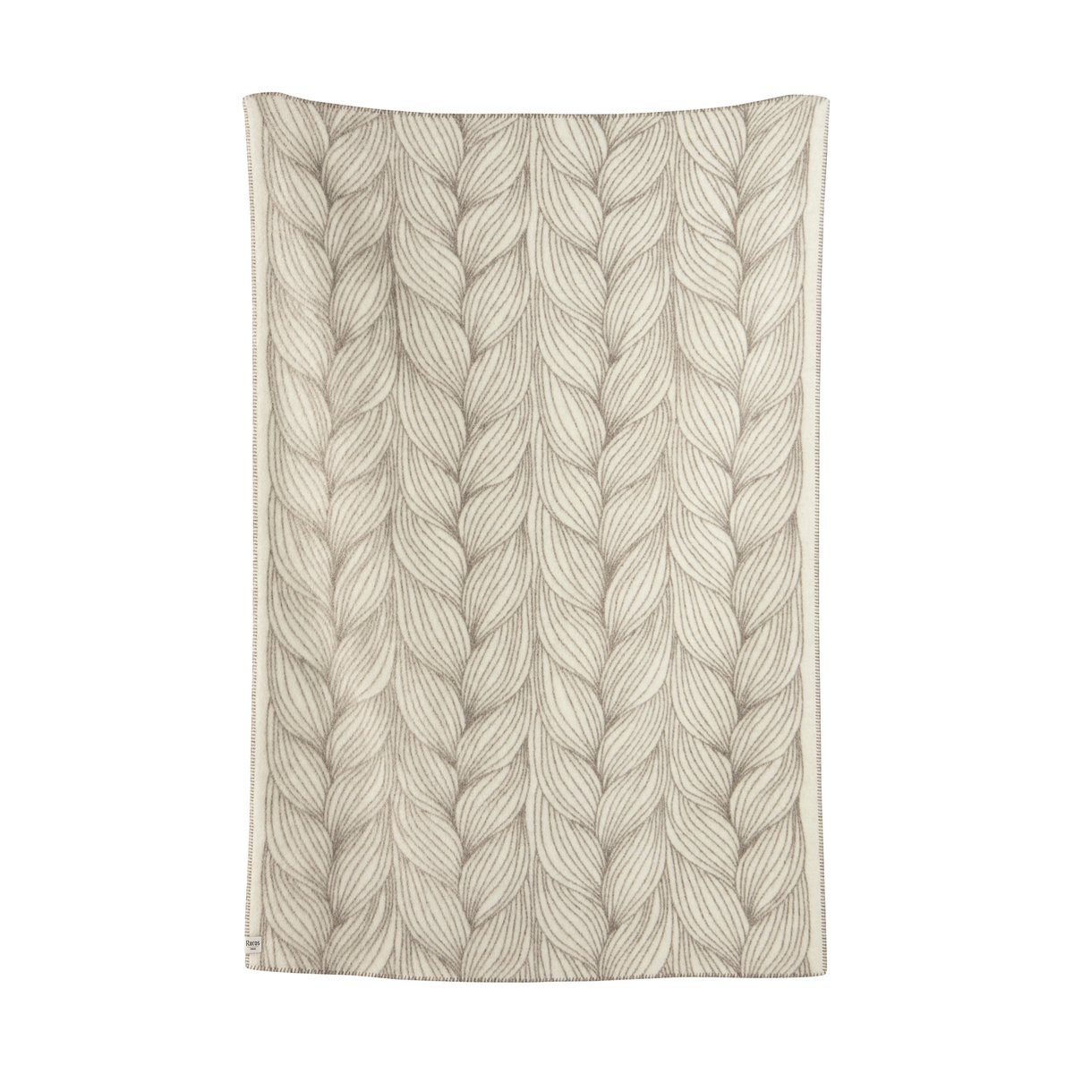 Roros Tweed Naturpledd deken 135x200 cm Flette | Scandinavisch Interieur | Wollen dekens & spreien | Grijs