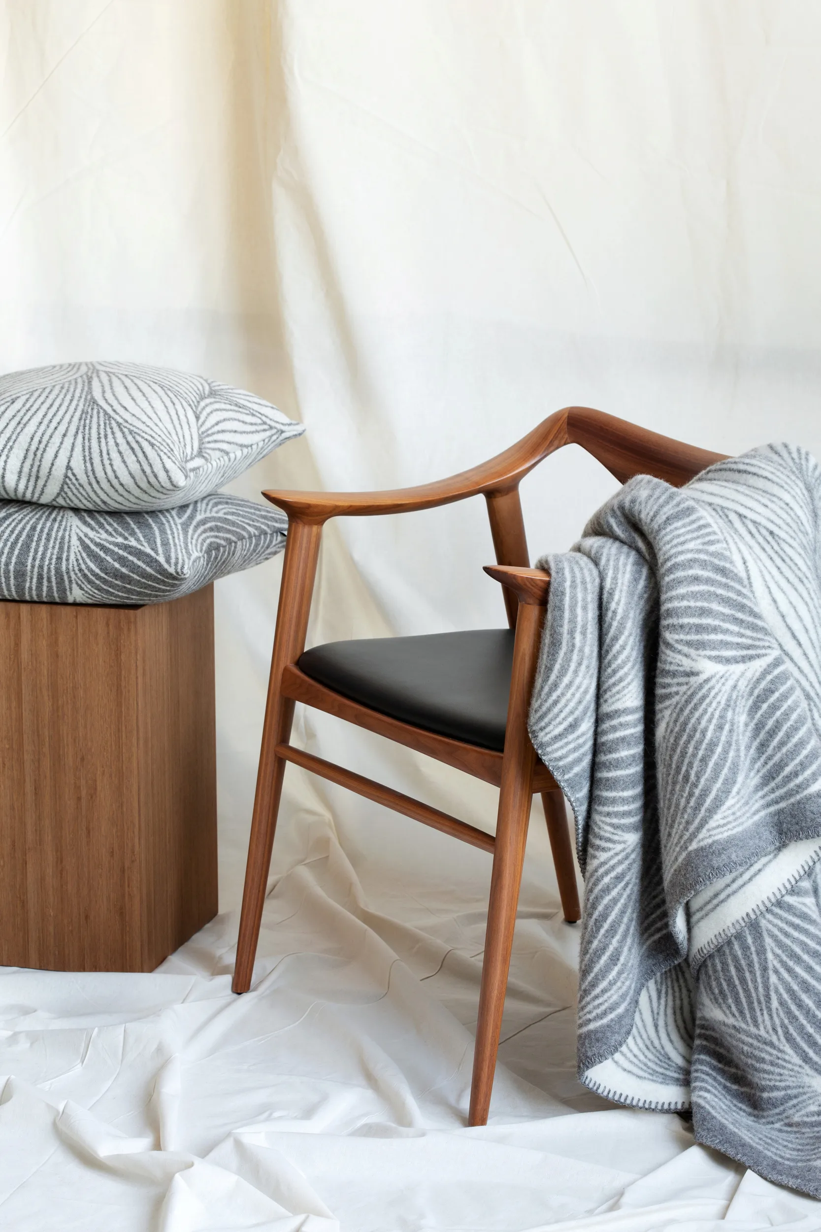 Naturpledd deken 135x200 cm, Flette Røros Tweed