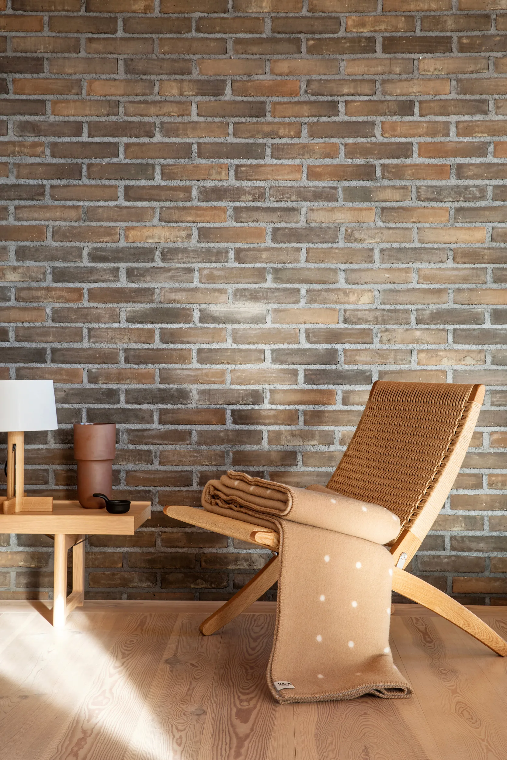 Pastille deken 135x200 cm, Mushroom Røros Tweed