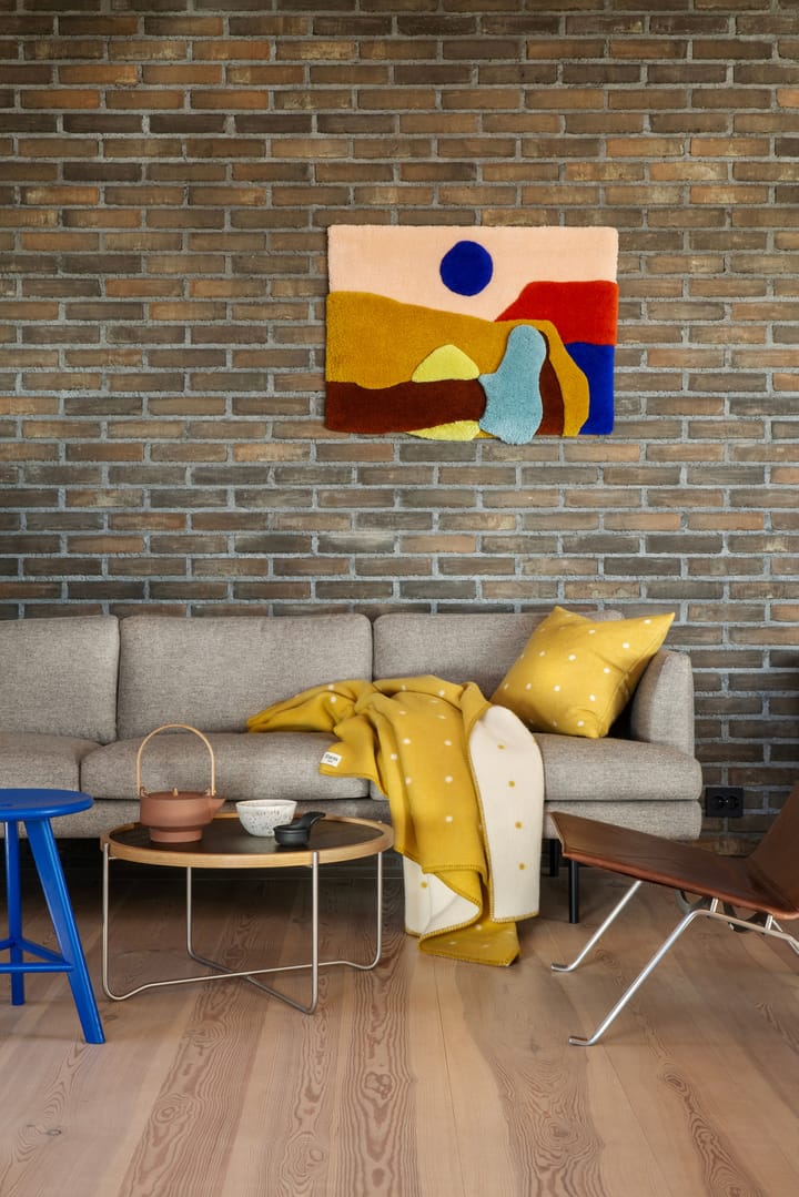 Pastille deken 135x200 cm, Sun yellow Røros Tweed