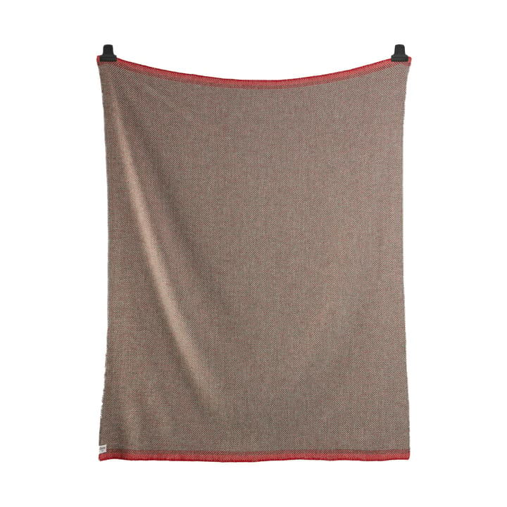 Una deken 150x200 cm - Green-red - Røros Tweed