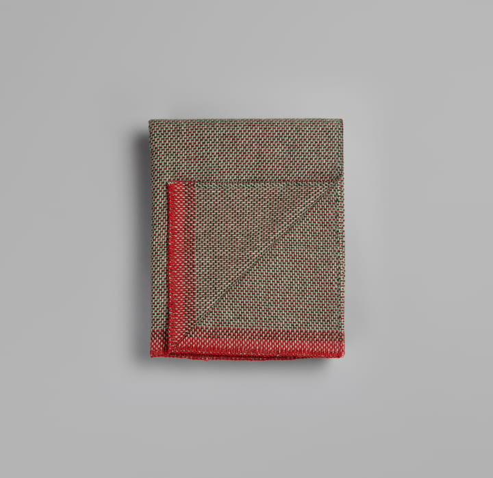 Una deken 150x200 cm - Green-red - Røros Tweed