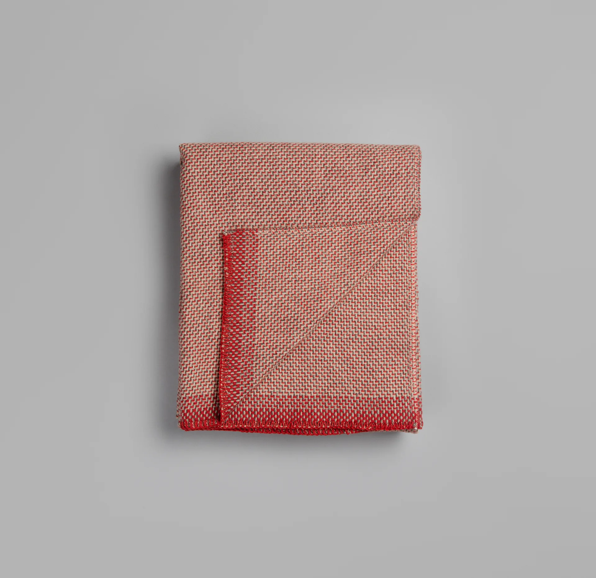 Una deken 150x200 cm, Light red Røros Tweed