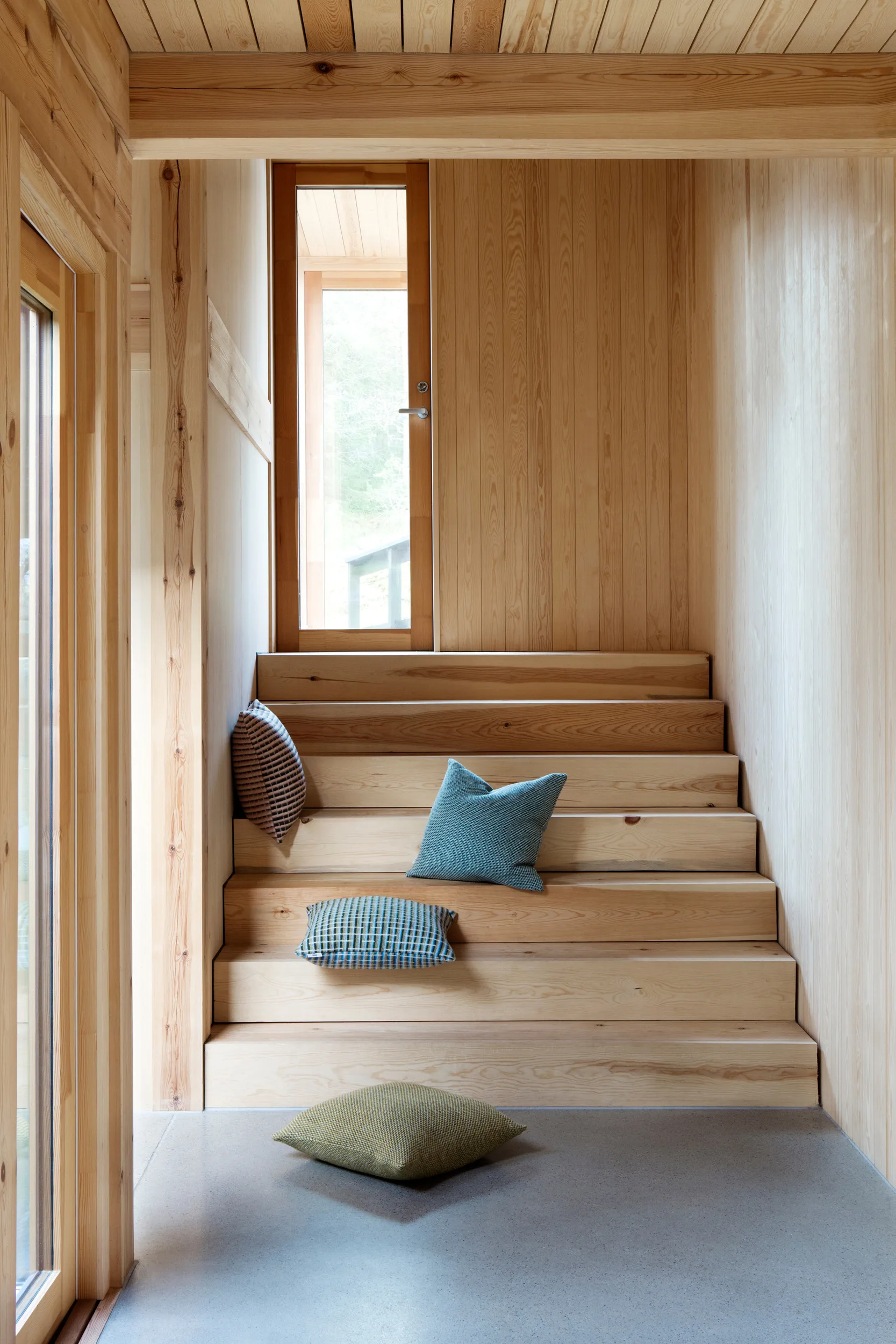 Una kussen 50x50 cm, Blue Røros Tweed