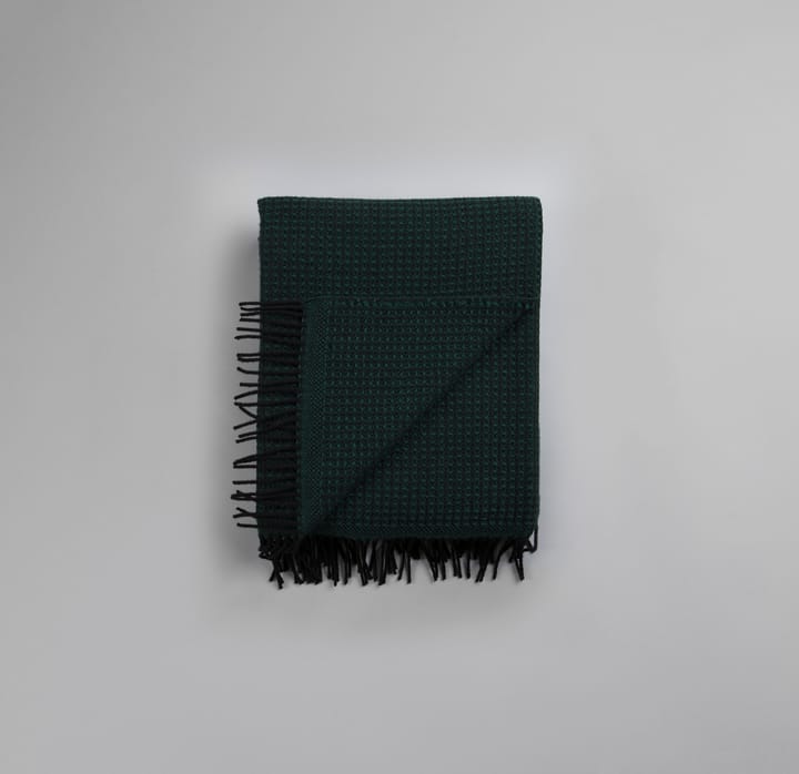Vega deken 150x210 cm, Dark green Røros Tweed