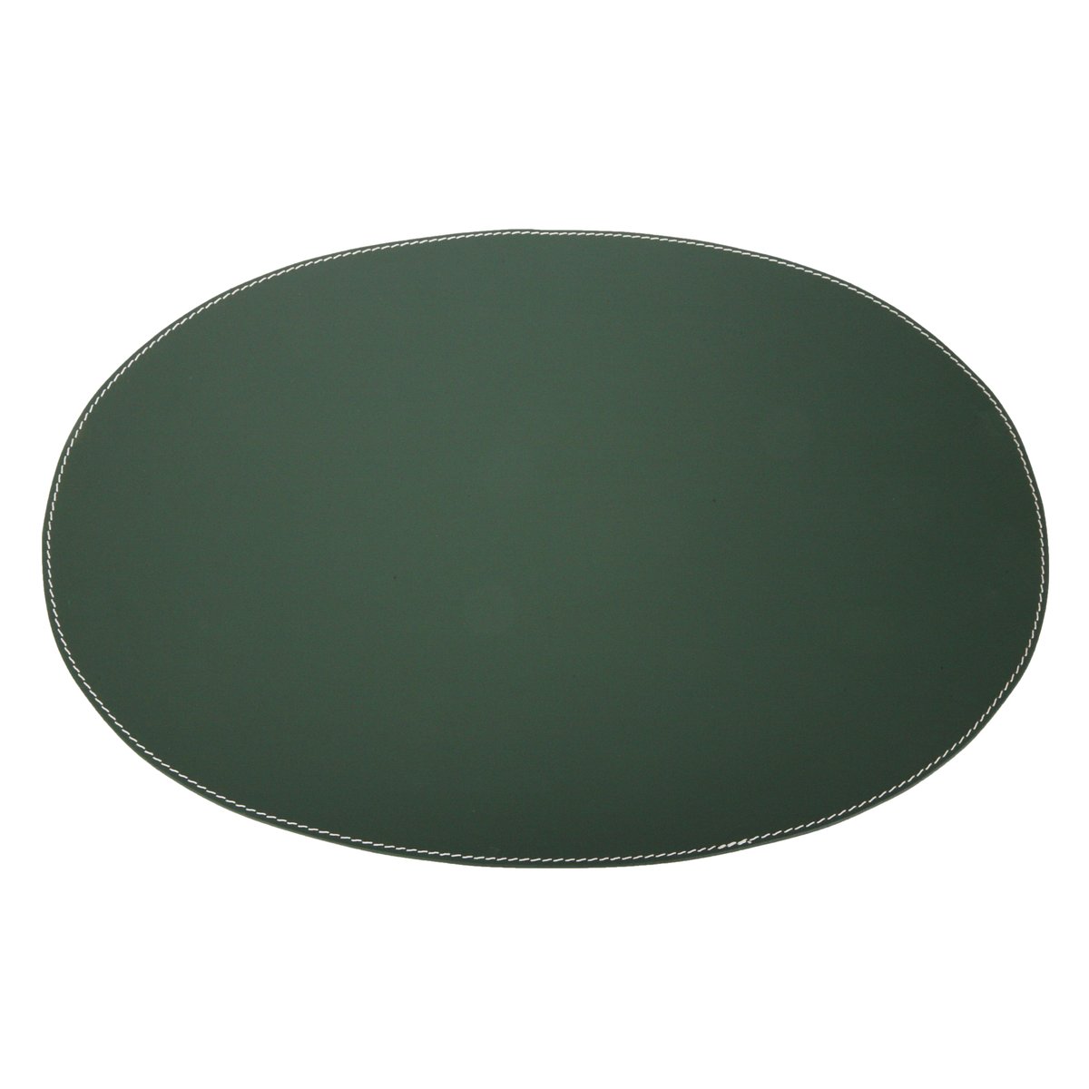 orskov placemat leer ovaal donkergroen | Scandinavisch Interieur | Placemats | Groen