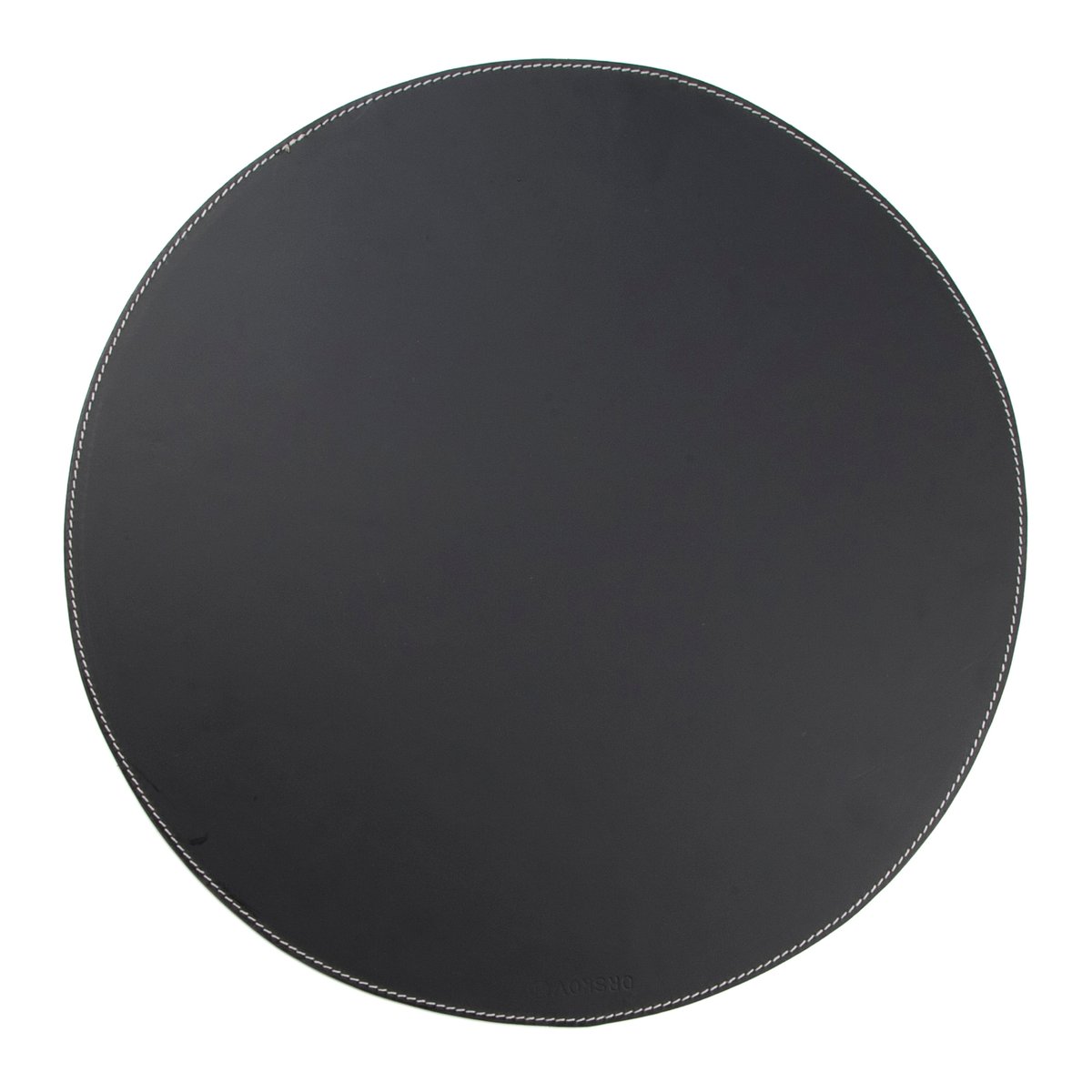 orskov placemat leer rond zwart | Scandinavisch Interieur | Placemats | Zwart