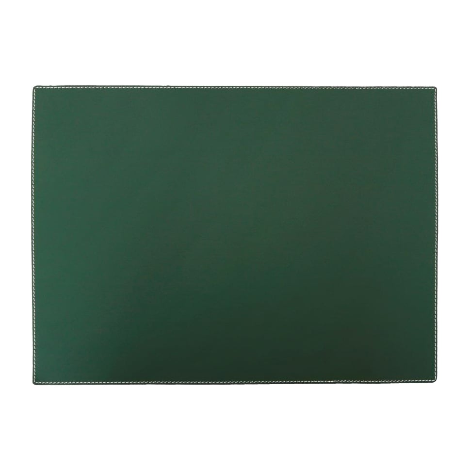orskov placemat leer vierkant donkergroen | Scandinavisch Interieur | Placemats | Groen