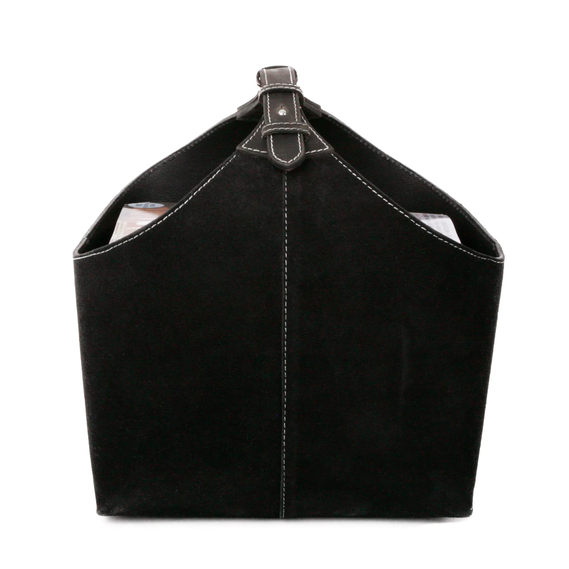 Ørskov tijdschriftenmand suede, zwart Ørskov