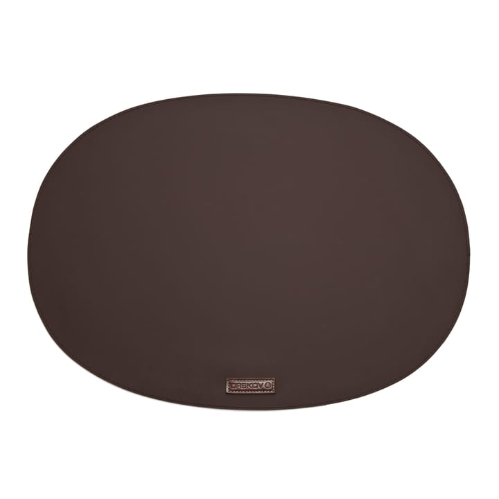Rubber placemat ovaal - bruin - Ørskov