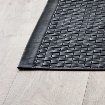 Calf Leather Tuscany vloerkleed 65x135 cm - Matte Black - Rug Solid