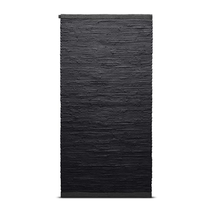 Cotton vloerkleed 140 x 200 cm. - Charcoal - Rug Solid