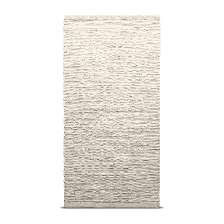 Cotton vloerkleed 140 x 200 cm. - desert white (wit) - Rug Solid