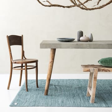 Cotton vloerkleed 140 x 200 cm. - Dusty jade (mint) - Rug Solid
