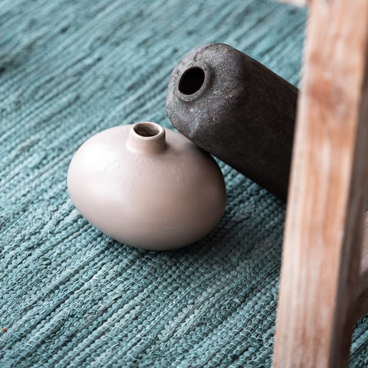 Cotton vloerkleed 140 x 200 cm., Dusty jade (mint) Rug Solid