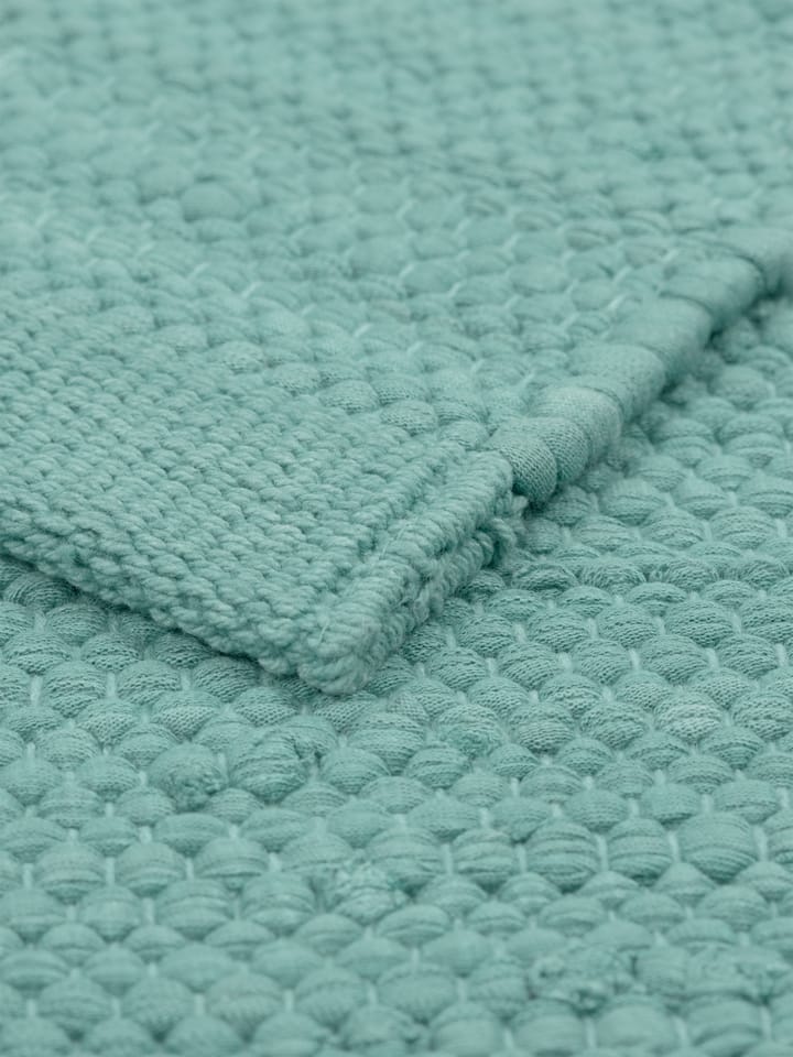 Cotton vloerkleed 140 x 200 cm., Dusty jade (mint) Rug Solid