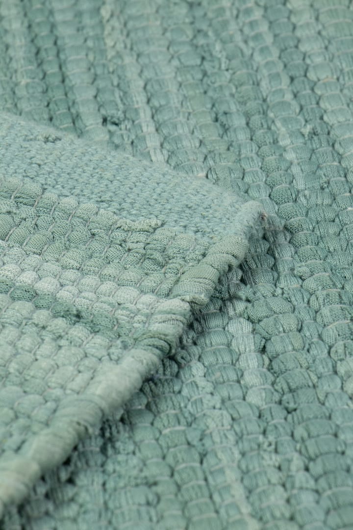 Cotton vloerkleed 140 x 200 cm., Dusty jade (mint) Rug Solid