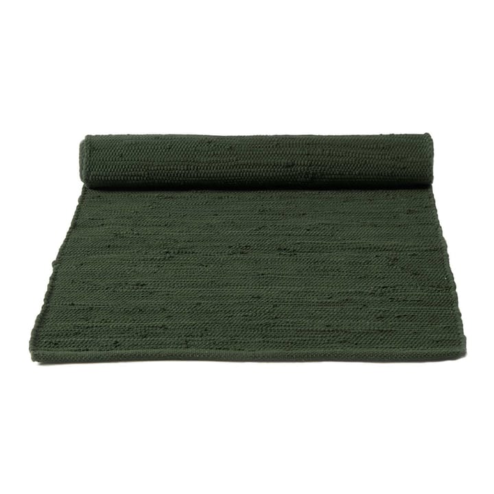 Cotton vloerkleed 140 x 200 cm. - guilty green (groen) - Rug Solid