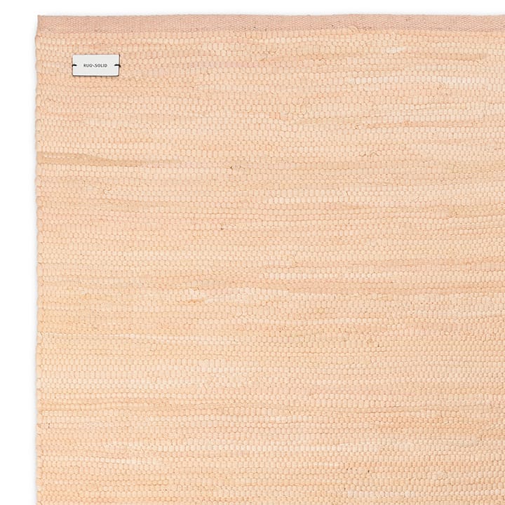 Cotton vloerkleed 140 x 200 cm. - Soft peach (oranje) - Rug Solid