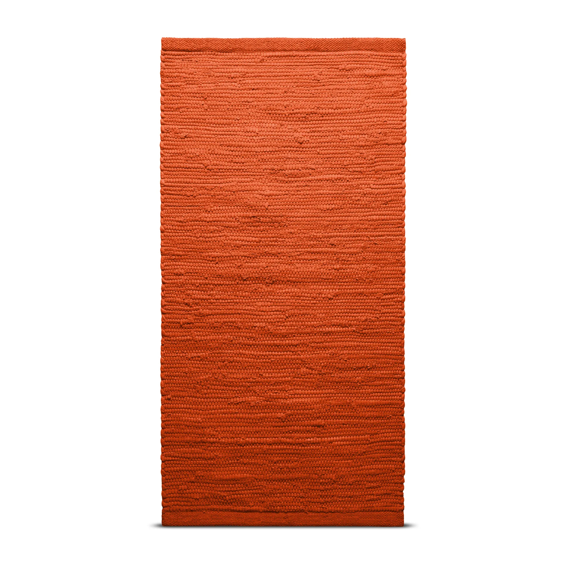 Cotton vloerkleed 140 x 200 cm., Solar orange (oranje) Rug Solid